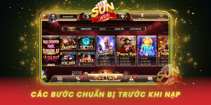 Hướng Dẫn Nạp Crypto Nhanh Gọn, An Toàn Tại SUNWIN 3 Cac Buoc Chuan Bi Truoc Khi Nap