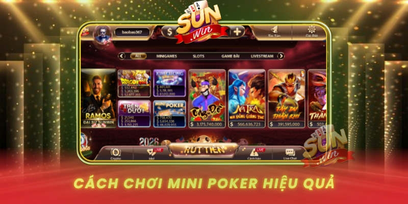 Mini Poker SUNWIN – Trải Nghiệm Giải Trí Đổi Thưởng Đỉnh Cao 4 Cach Choi Mini Poker Hieu Qua Va Giu Nhip On Dinh