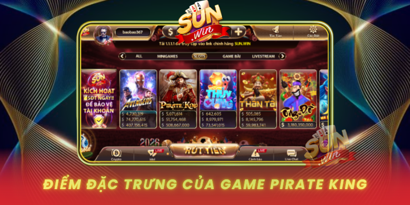 Pirate King – Siêu Phẩm Game Hải Tặc Tại SUNWIN 2 Diem Dac Trung Cua Game Pirate King