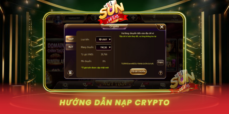 Hướng Dẫn Nạp Crypto Nhanh Gọn, An Toàn Tại SUNWIN 1 Huong Dan Nap Crypto Nhanh Gon An Toan Tai Sunwin