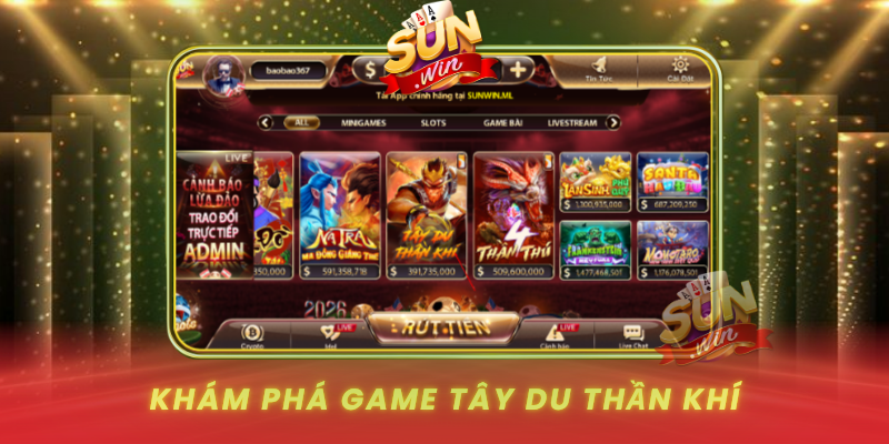 Khám Phá Game Tây Du Thần Khí Hấp Dẫn Tại Cổng Game SUNWIN 1 Kham Pha Game Tay Du Than Khi Hap Dan Tai Cong Game Sunwin