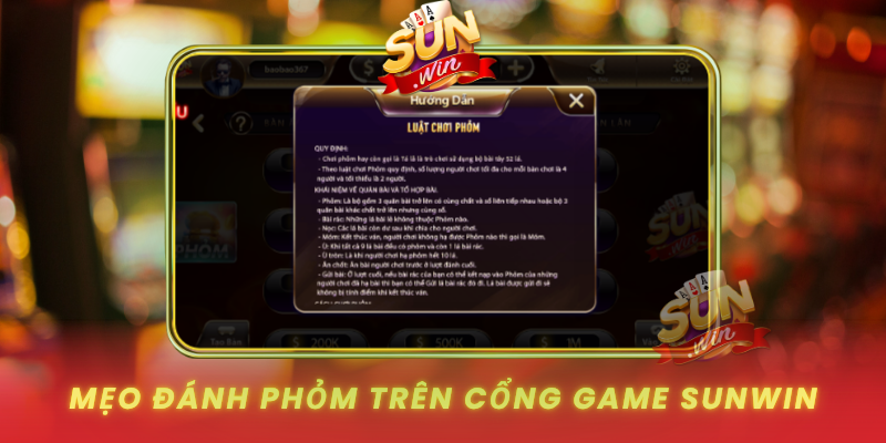 Trải Nghiệm Phỏm Tại SUNWIN – Game Bài Kinh Điển Dễ Thắng 4 Meo Danh Phom Tren Cong Game Sunwin