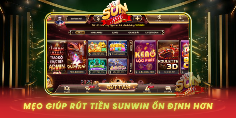 Rút Tiền SUNWIN - An Toàn, Không Phí, Xử Lý Siêu Nhanh 4 Meo Giup Rut Tien Sunwin On Dinh Hon