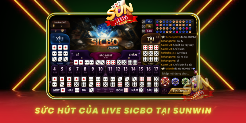 Live Sicbo SUNWIN – Trò Chơi Xúc Xắc Trực Tiếp Đỉnh Cao 2 Suc Hut Cua Live Sicbo Tai Sunwin