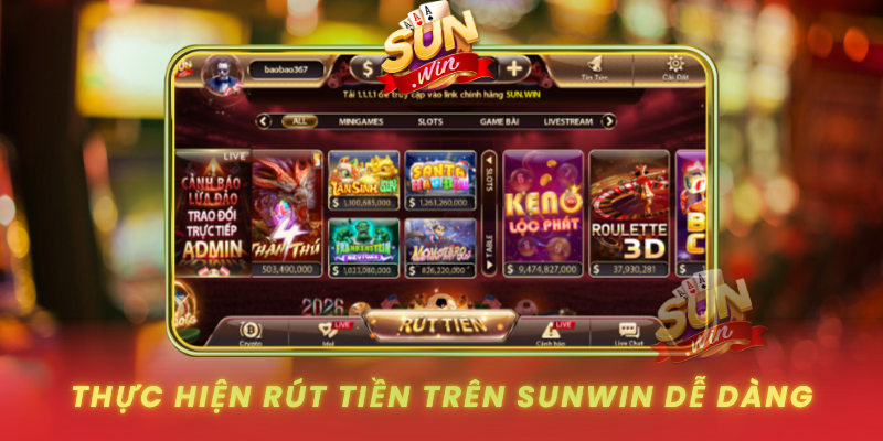 Hướng Dẫn Rút Tiền Điện Tử Đơn Giản Và Hiệu Quả Nhất 2026 3 Thuc Hien Rut Tien Tren Sunwin De Dang