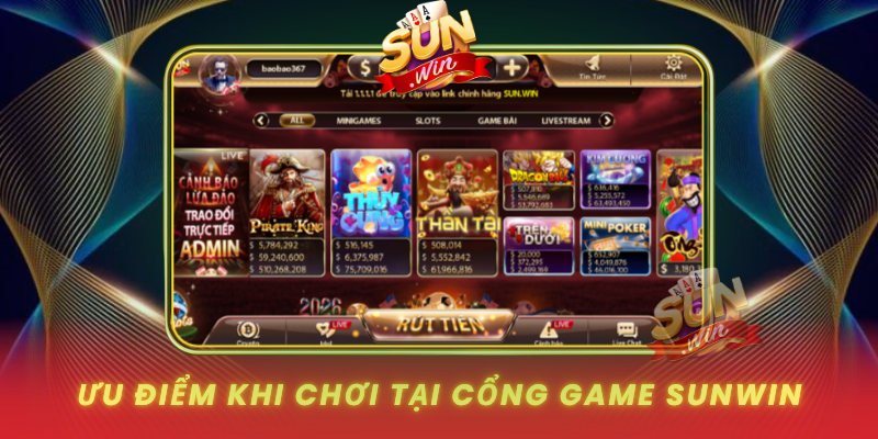 Game Thần Tài Tại SUNWIN – Giải Trí Hấp Dẫn, Thưởng Cực Lớn 3 Uu Diem Khi Choi Tai Cong Game Sunwin